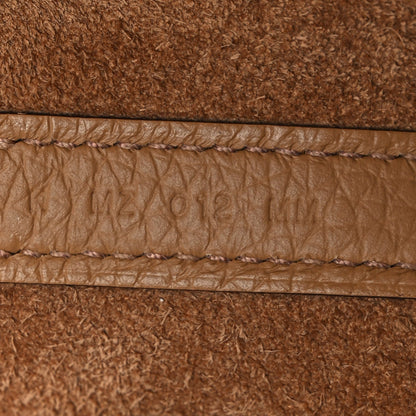 Picotin Lock 18 PM Bucket Bag Textured Calfskin Leather Biscuit