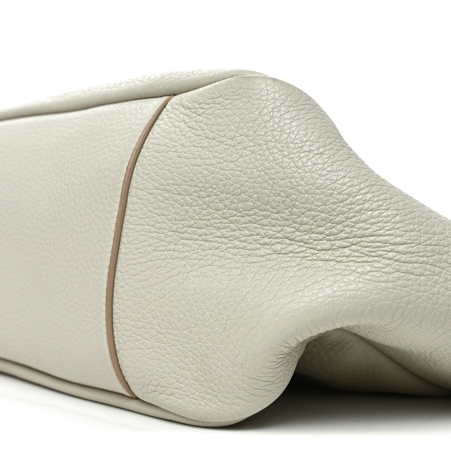 Saint Laurent Grained Deerskin Bea Tote Blanc Vintage