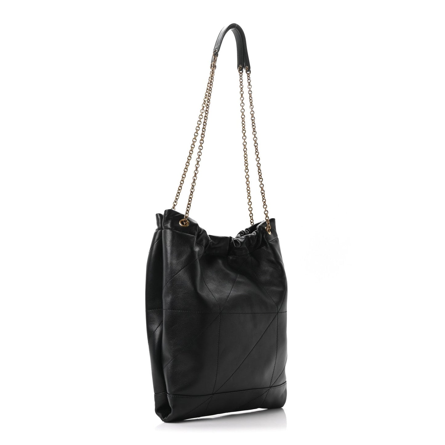Saint Laurent Lambskin Matelasse Monogram Medium Jamie 4.3 Shoulder Bag Black