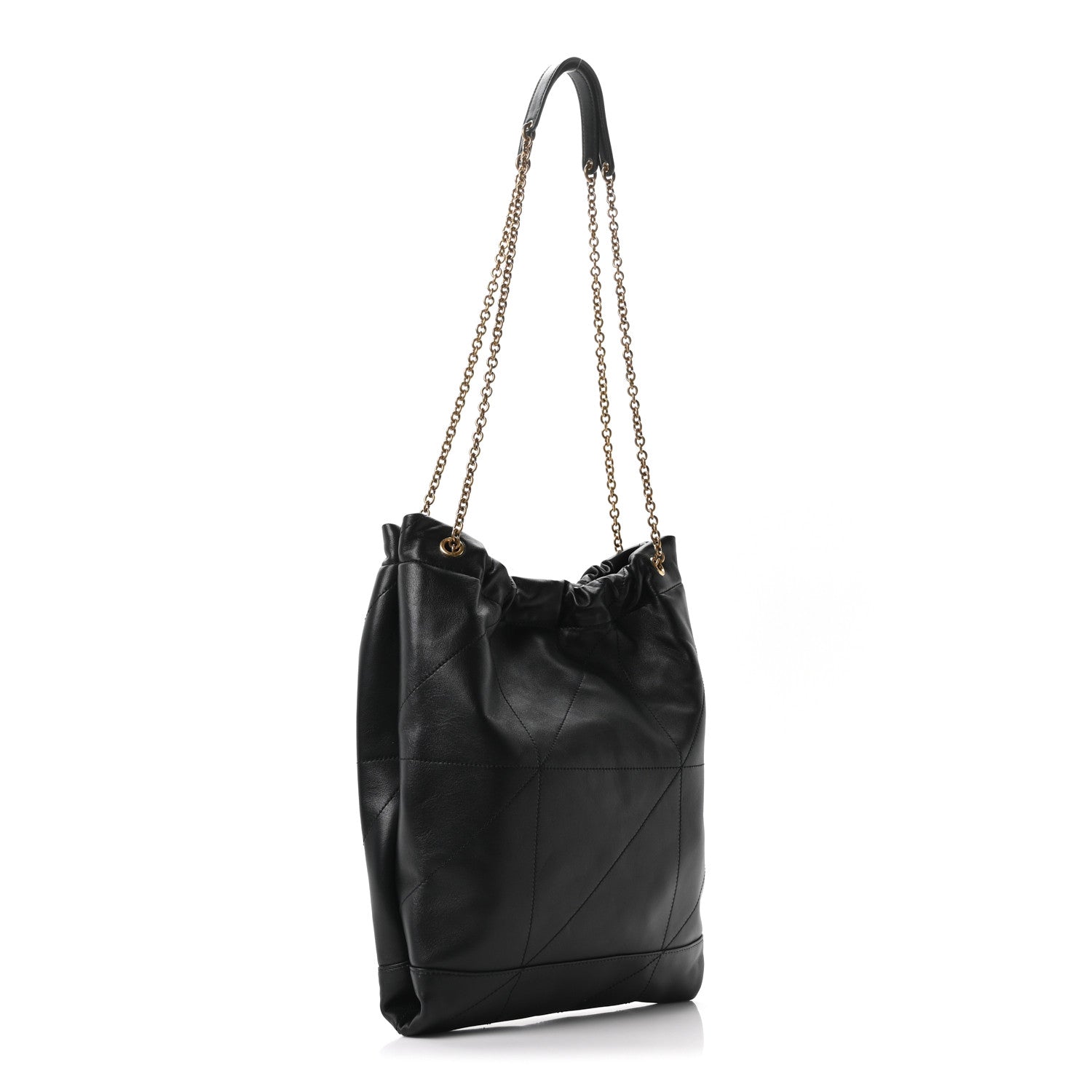 Saint Laurent Lambskin Matelasse Monogram Medium Jamie 4.3 Shoulder Bag Black