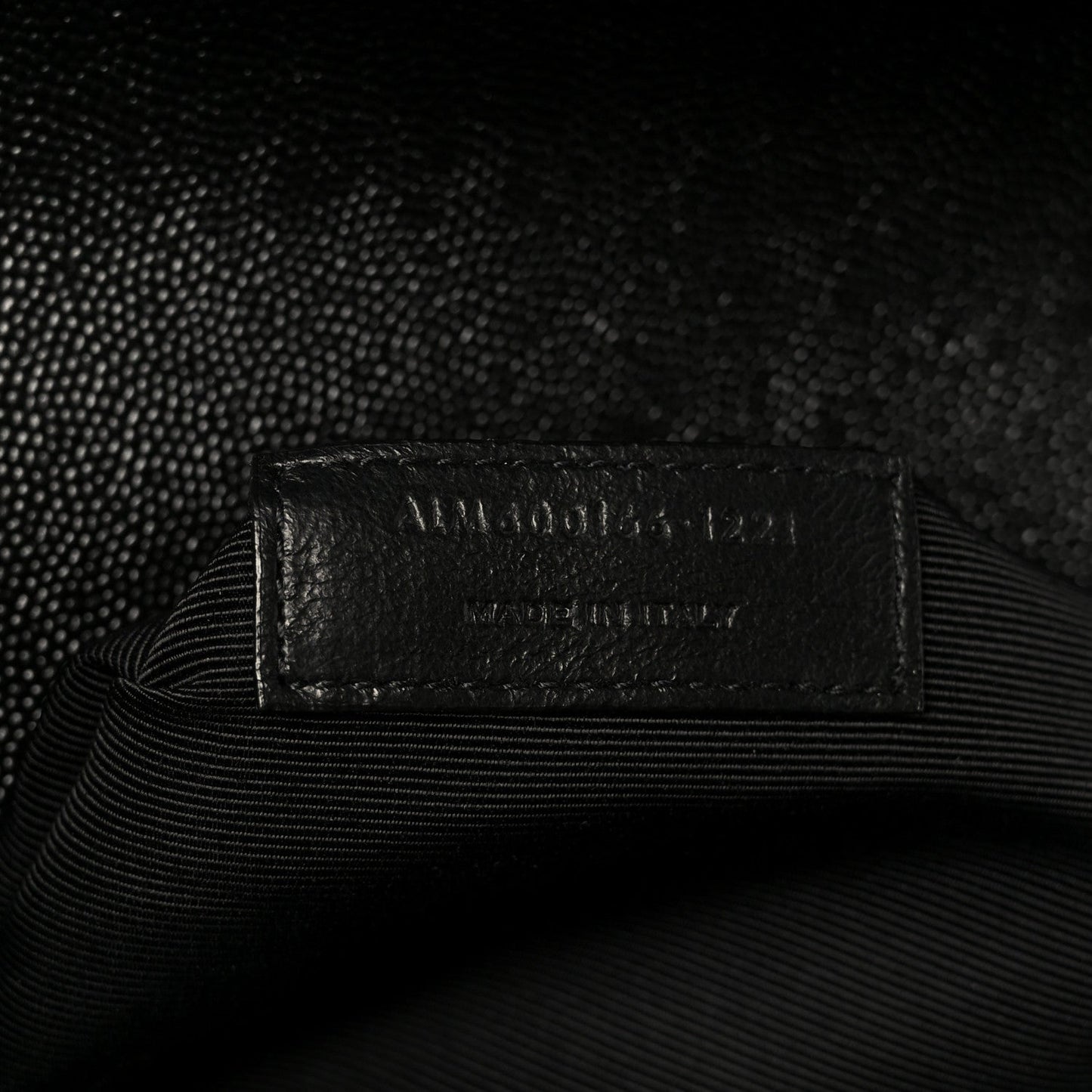 Saint Laurent Grain De Poudre Triquilt Monogram Large Satchel Black