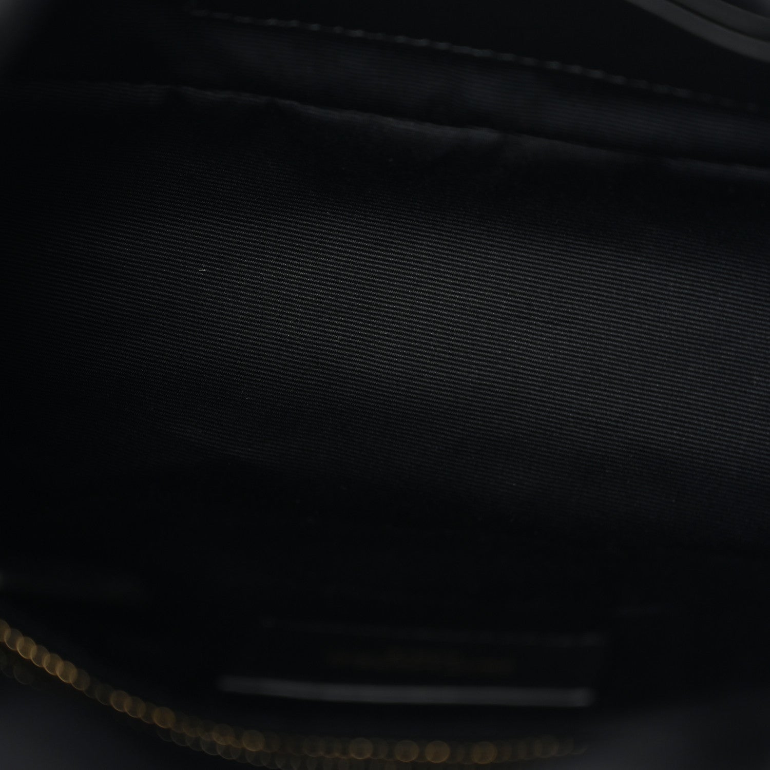 Saint Laurent Lambskin Quilted Toy Loulou Puffer Monogram Chain Satchel Black