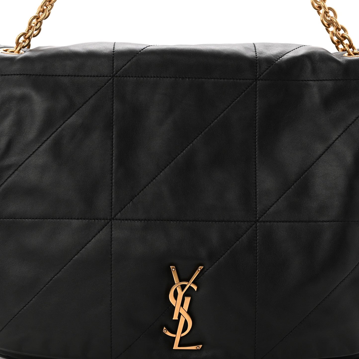 Saint Laurent Lambskin Matelasse Monogram Large Jamie 4.3 Black