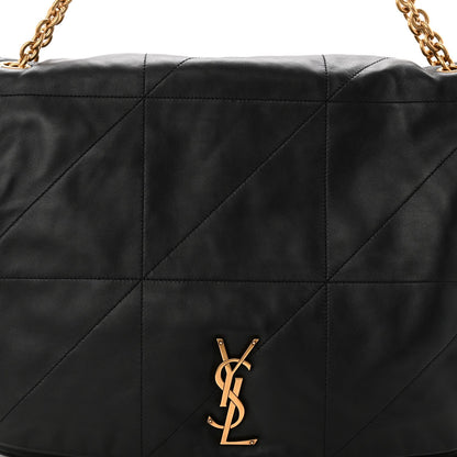 Saint Laurent Lambskin Matelasse Monogram Large Jamie 4.3 Black