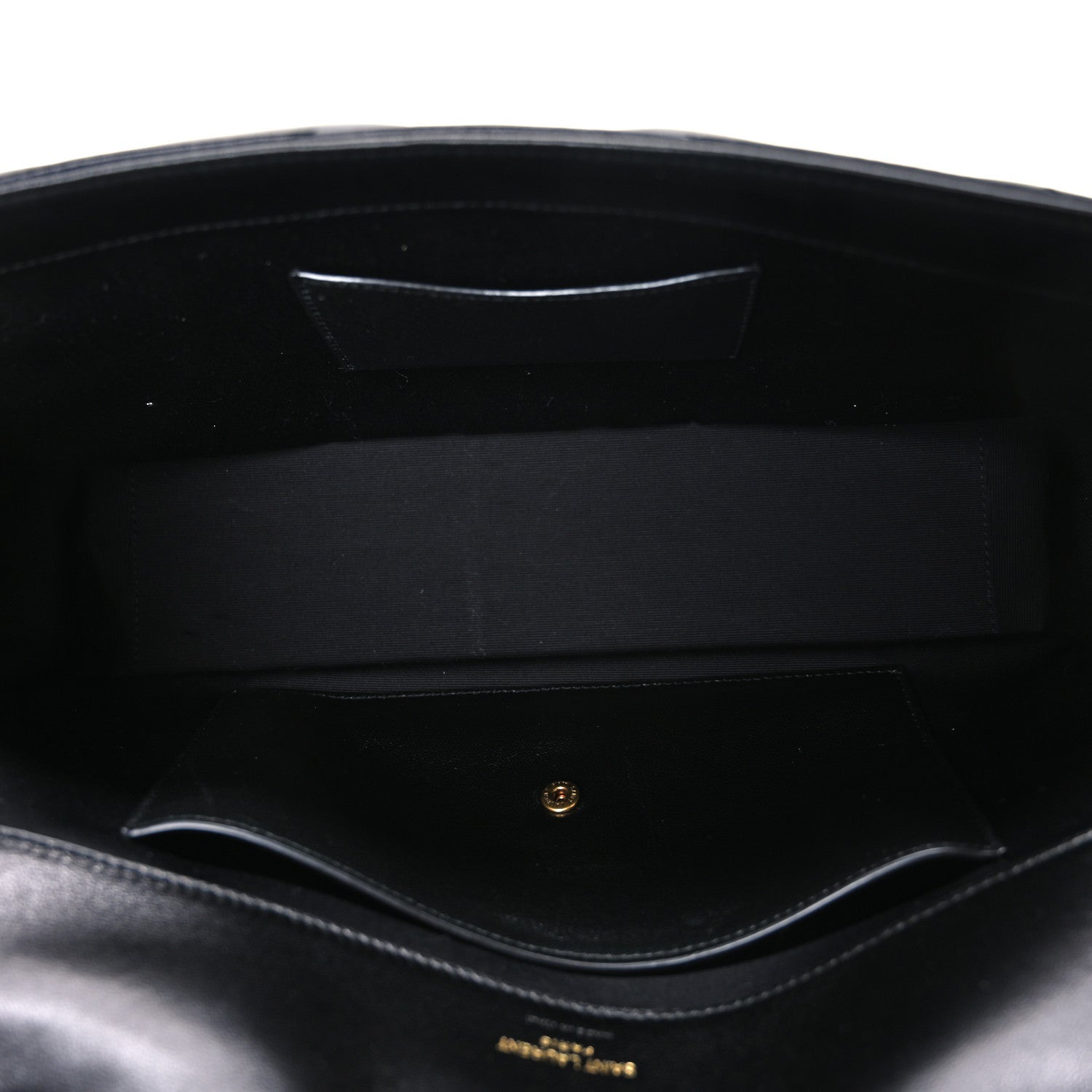 Saint Laurent Lambskin Chevron Quilted Medium Loulou Shoulder Bag Black