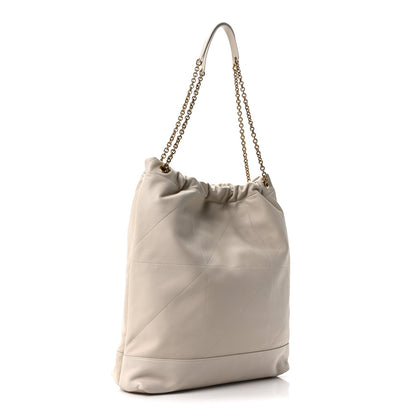 SAINT LAURENT Lambskin Matelasse Large Jamie Pochon Crema Soft