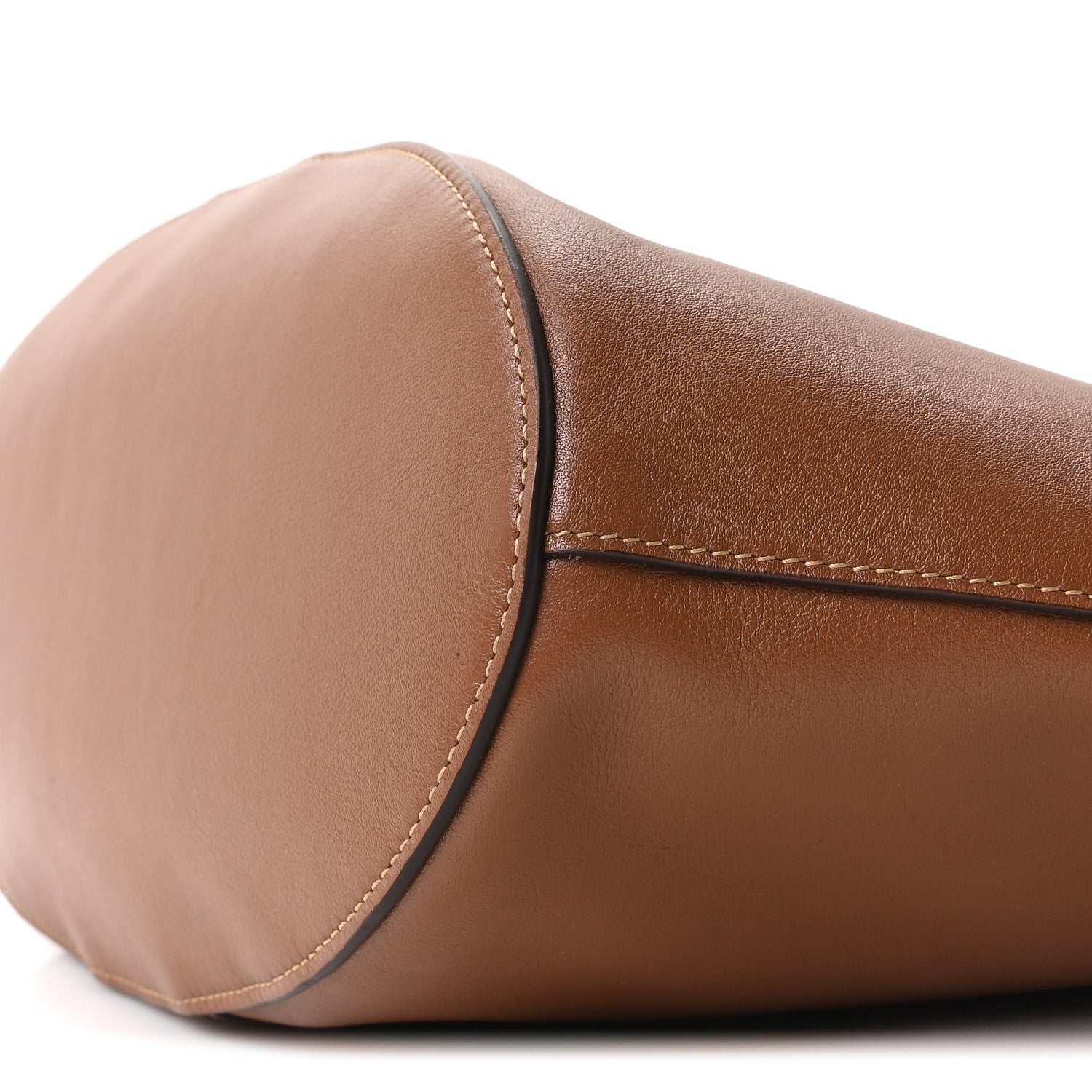 Santorini Lux Calfskin Y Drawstring Tote Brick