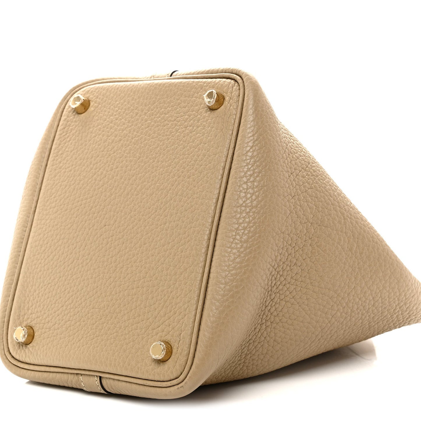 Picotin Lock 18 PM Bucket Handbag Grained Calfskin Leather Trench