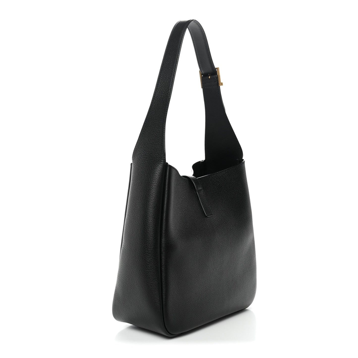 Saint Laurent Supple Calfskin Small Le 5 A 7 Soft Hobo Black