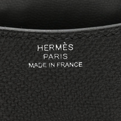 Leather lining label with HERMES PARIS MADE IN FRANCE text.