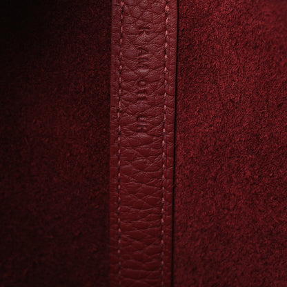 Taurillon Clemence Picotin Lock 18 PM Grained Calfskin Leather Tote Rouge H