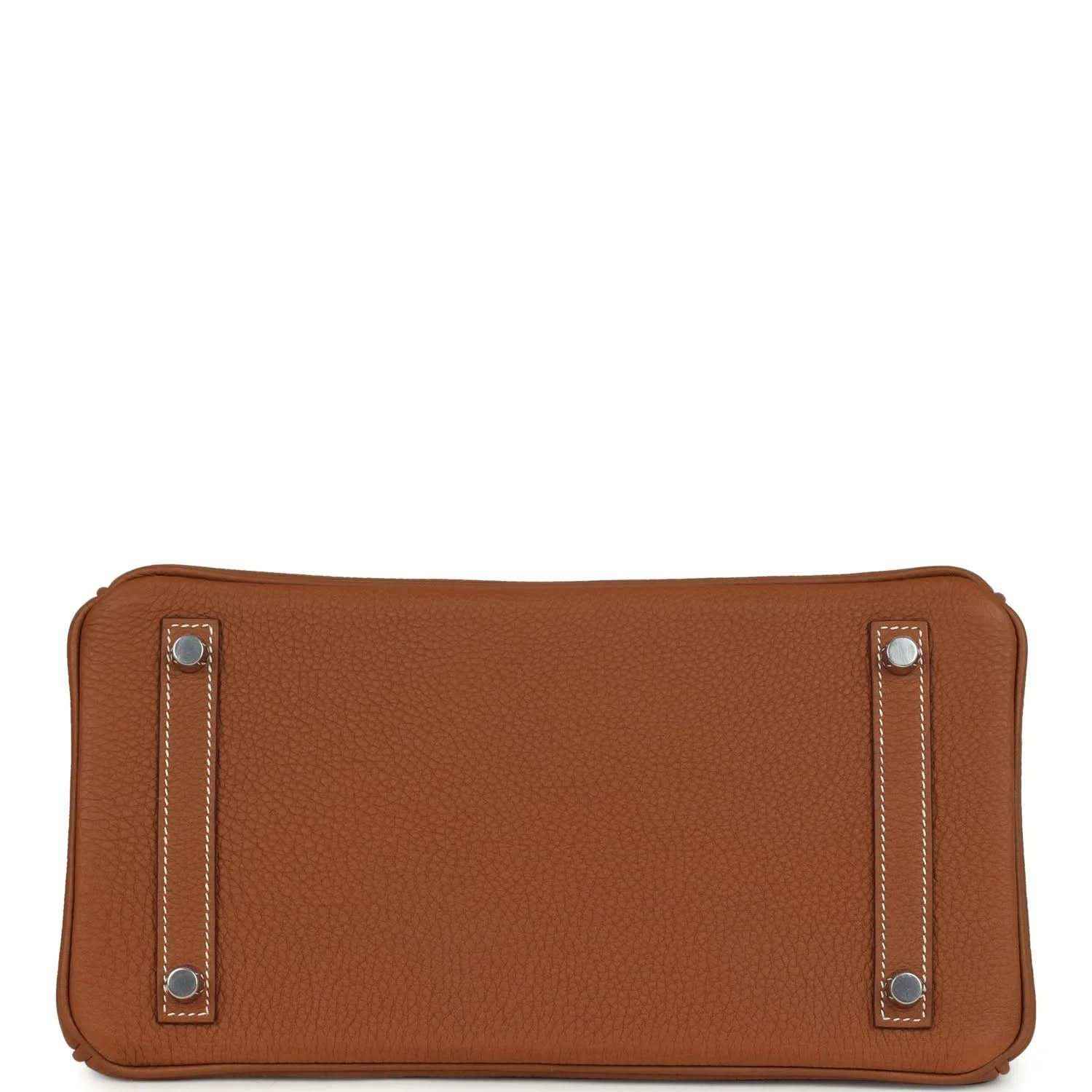 Timeless brown leather handbag base with elegant stitching and silver-tone feet.