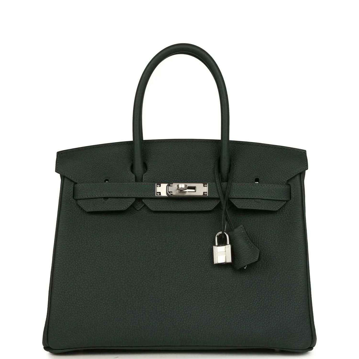 Timeless black leather handbag with silver hardware and elegant structured design.