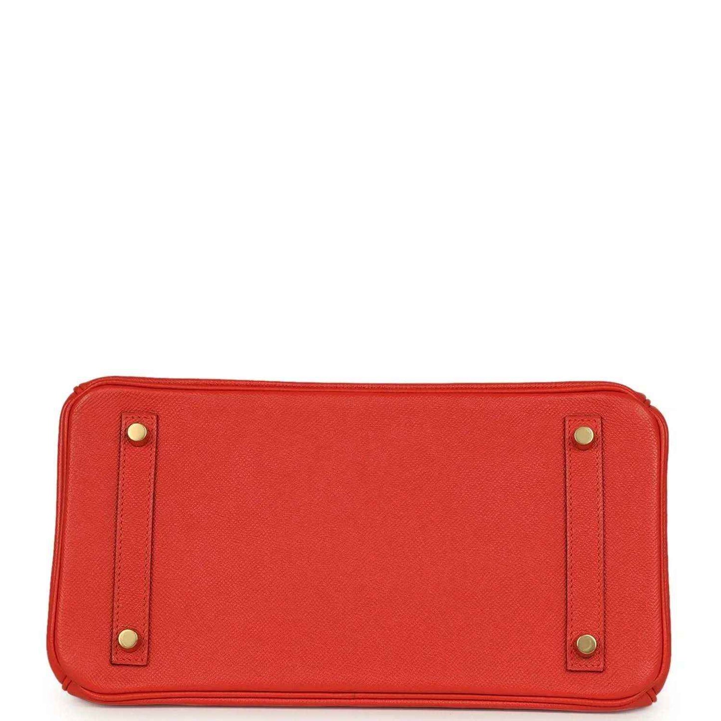 Timeless red leather handbag base with gold-tone hardware and elegant stitching detail.