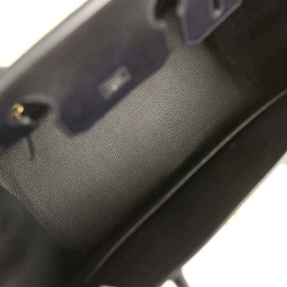 Elegant black leather handbag interior with refined, timeless and sophisticated finish