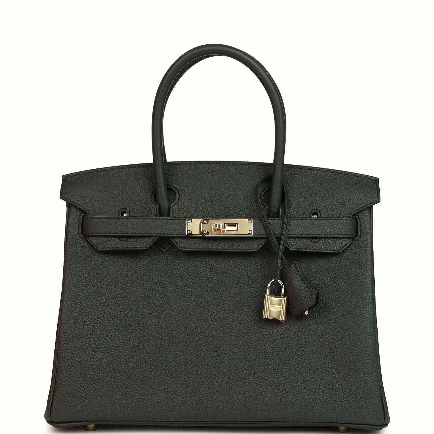 Elegant black leather tote handbag with gold hardware and timeless, sophisticated design