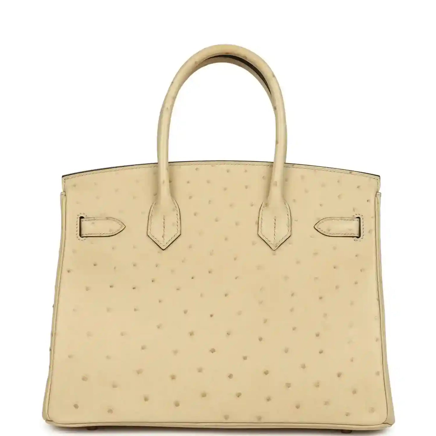 Timeless, elegant beige leather handbag with refined texture and sophisticated silhouette.