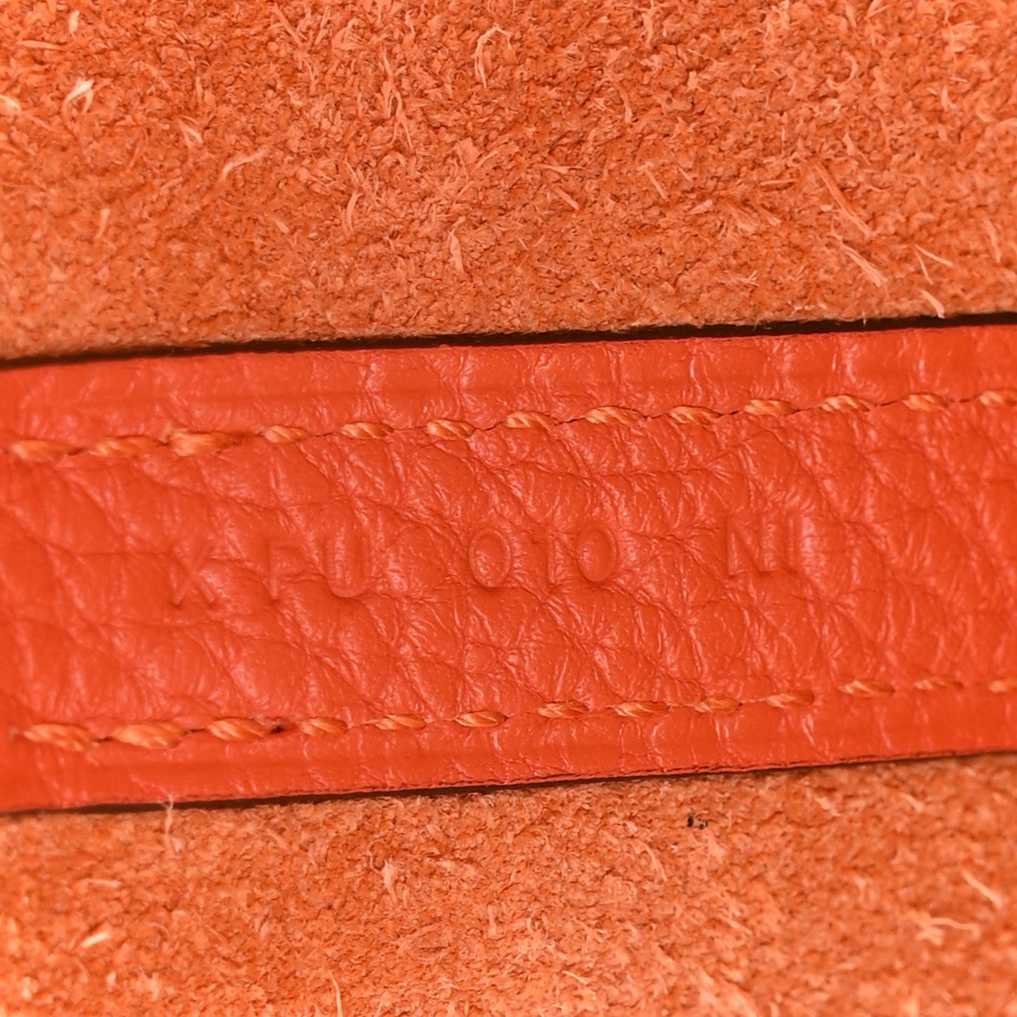 Taurillon Clemence Picotin Lock 18 PM Orange Poppy Handbag