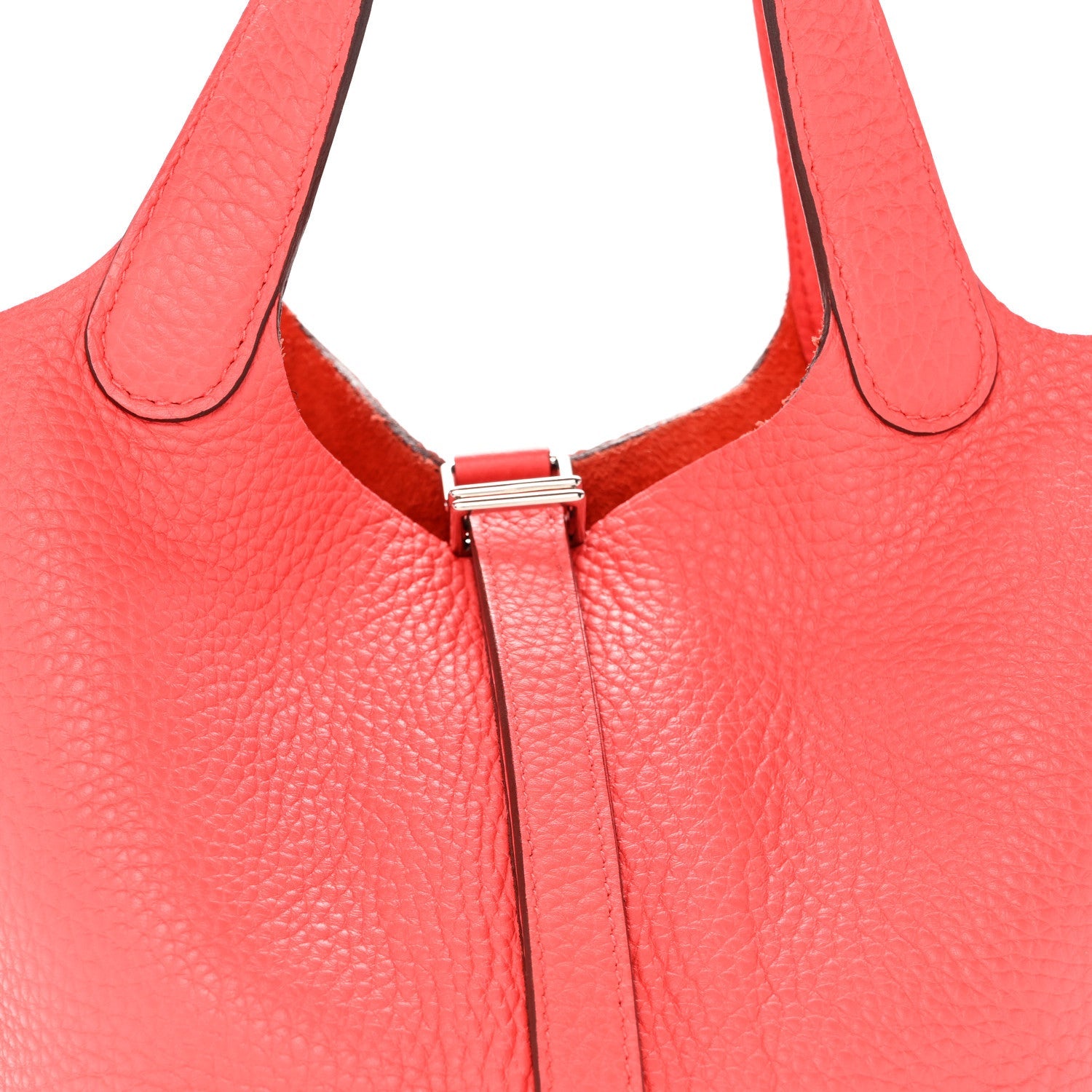 Picotin Lock 18 PM Tote Bag Clemence Calfskin Leather Rose Jaipur