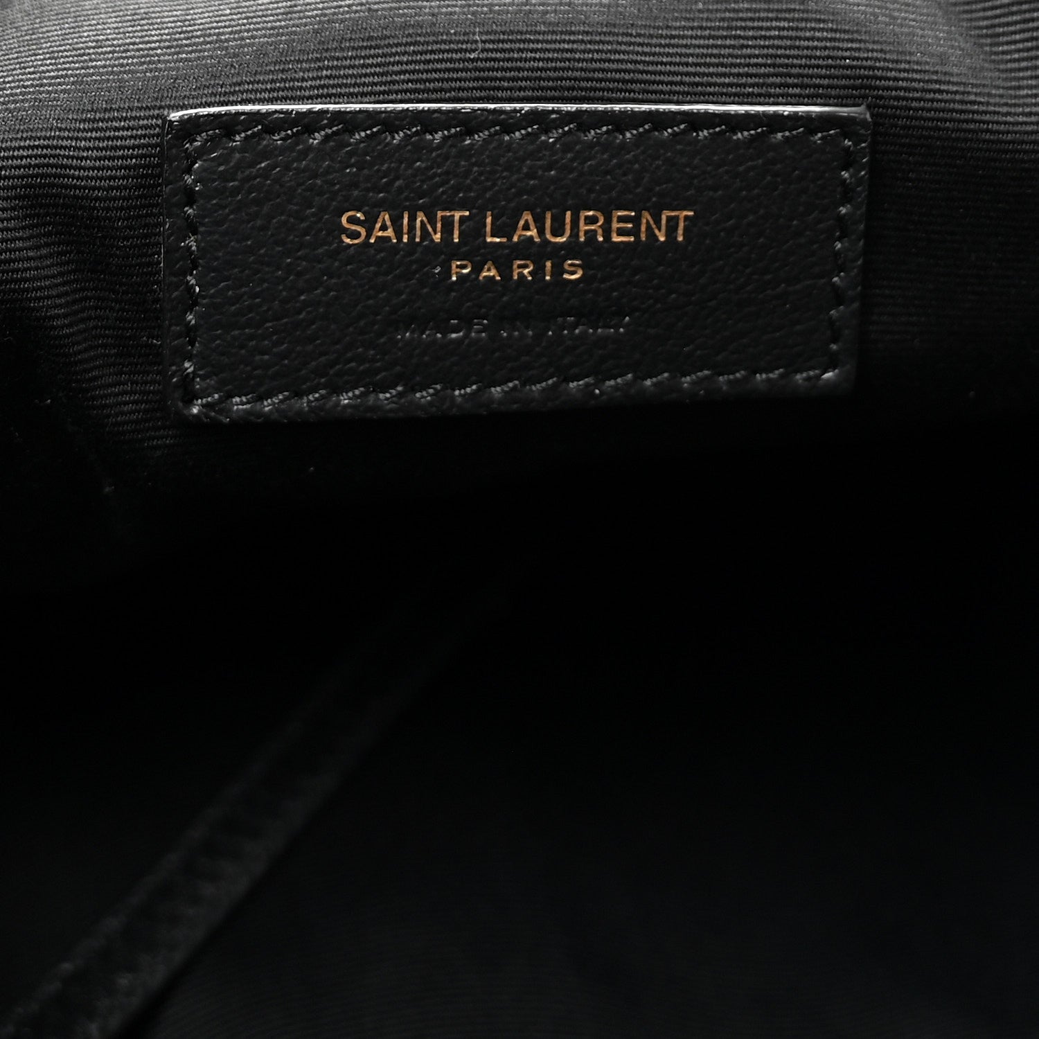 Saint Laurent Jamie Lambskin Small Shopping Tote Black