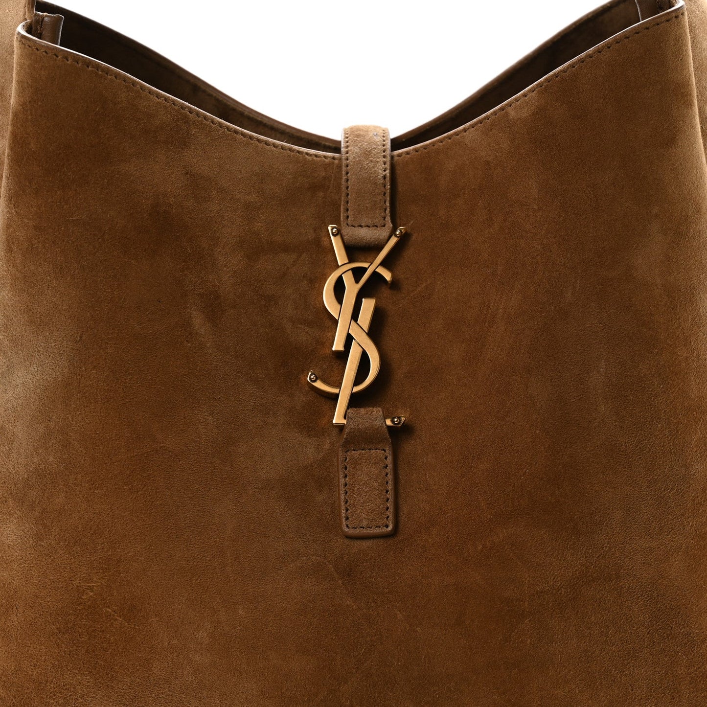 Saint Laurent Suede Large Le 5 A 7 Soft Hobo New Barley