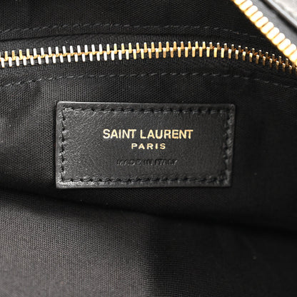 Saint Laurent Lambskin Small Amalia Hobo Black