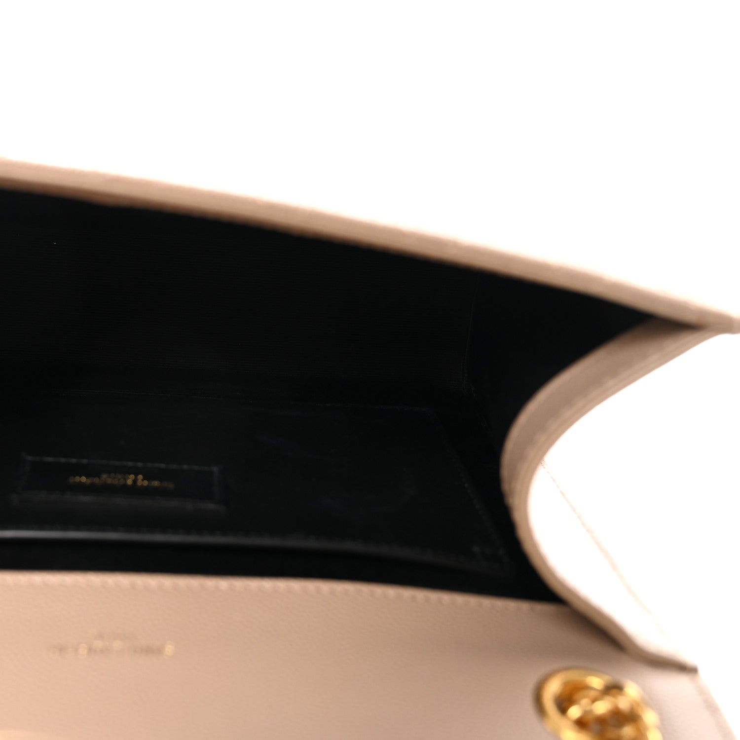 Saint Laurent Grain De Poudre Medium Triquilt Monogram Satchel Dark Beige