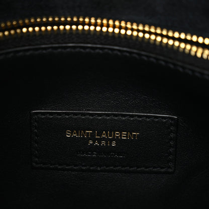 Saint Laurent Supple Calfskin Small Le 5 A 7 Soft Hobo Black