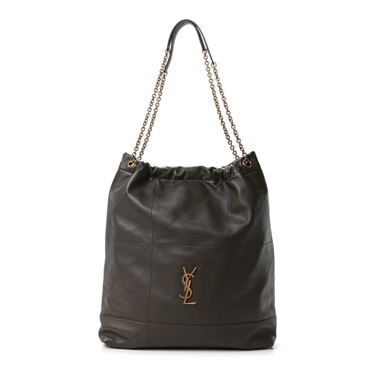 Saint Laurent Lambskin Matelasse Monogram Large Jamie 4.3 Shoulder Bag Light Musk