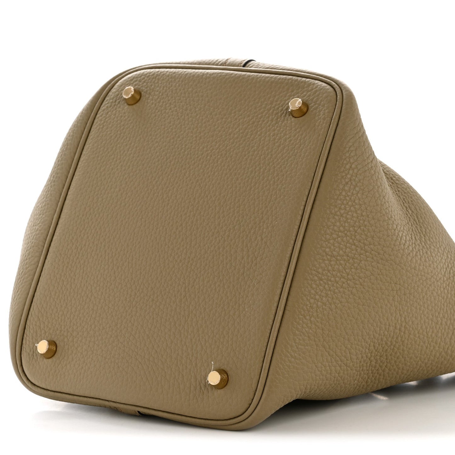Taurillon Clemence Picotin Lock 22 MM Tote Beige Marfa