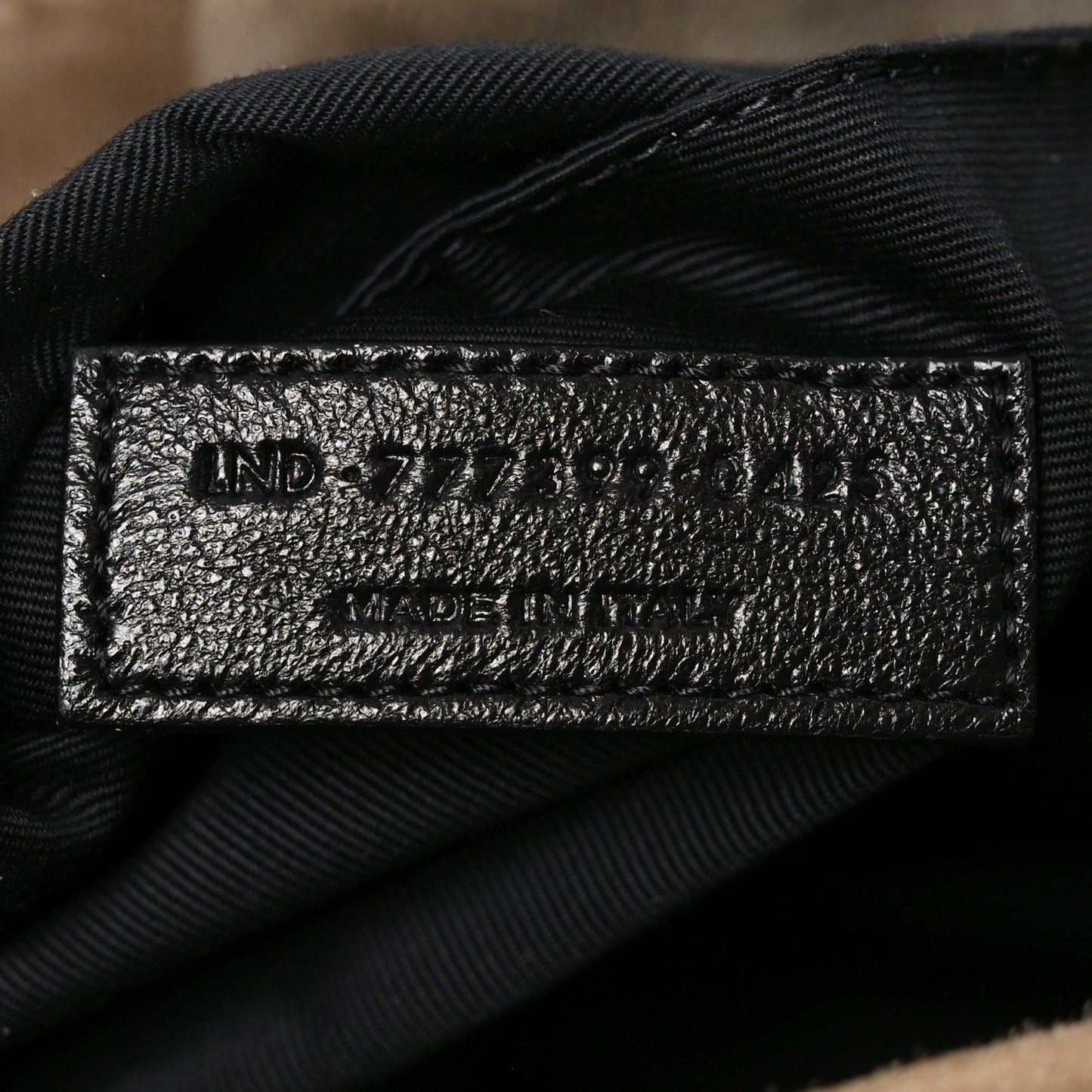 Saint Laurent Calypso Suede Large Shoulder Bag Taupe
