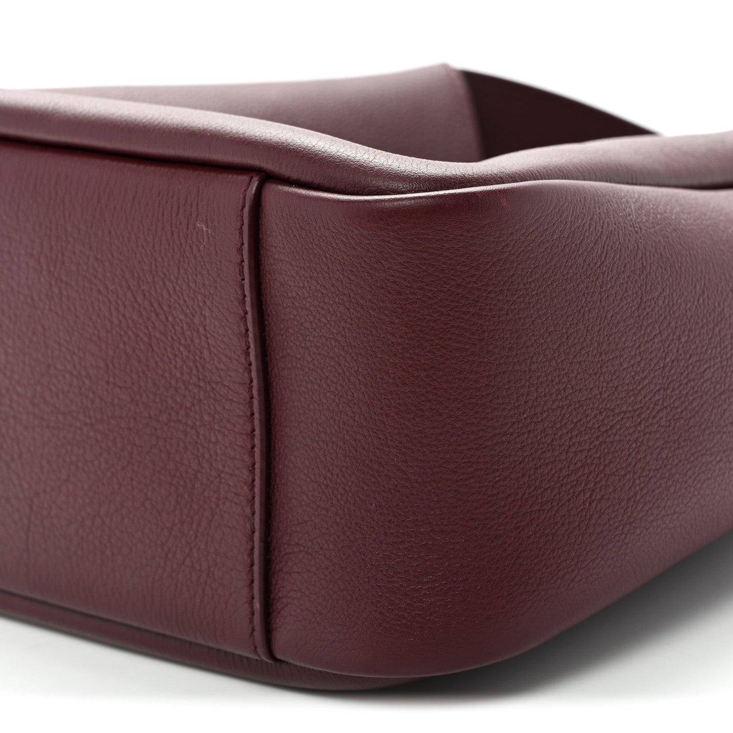 Saint Laurent Le 5 A 7 Small Smooth Calfskin Hobo Bag Rouge Legion