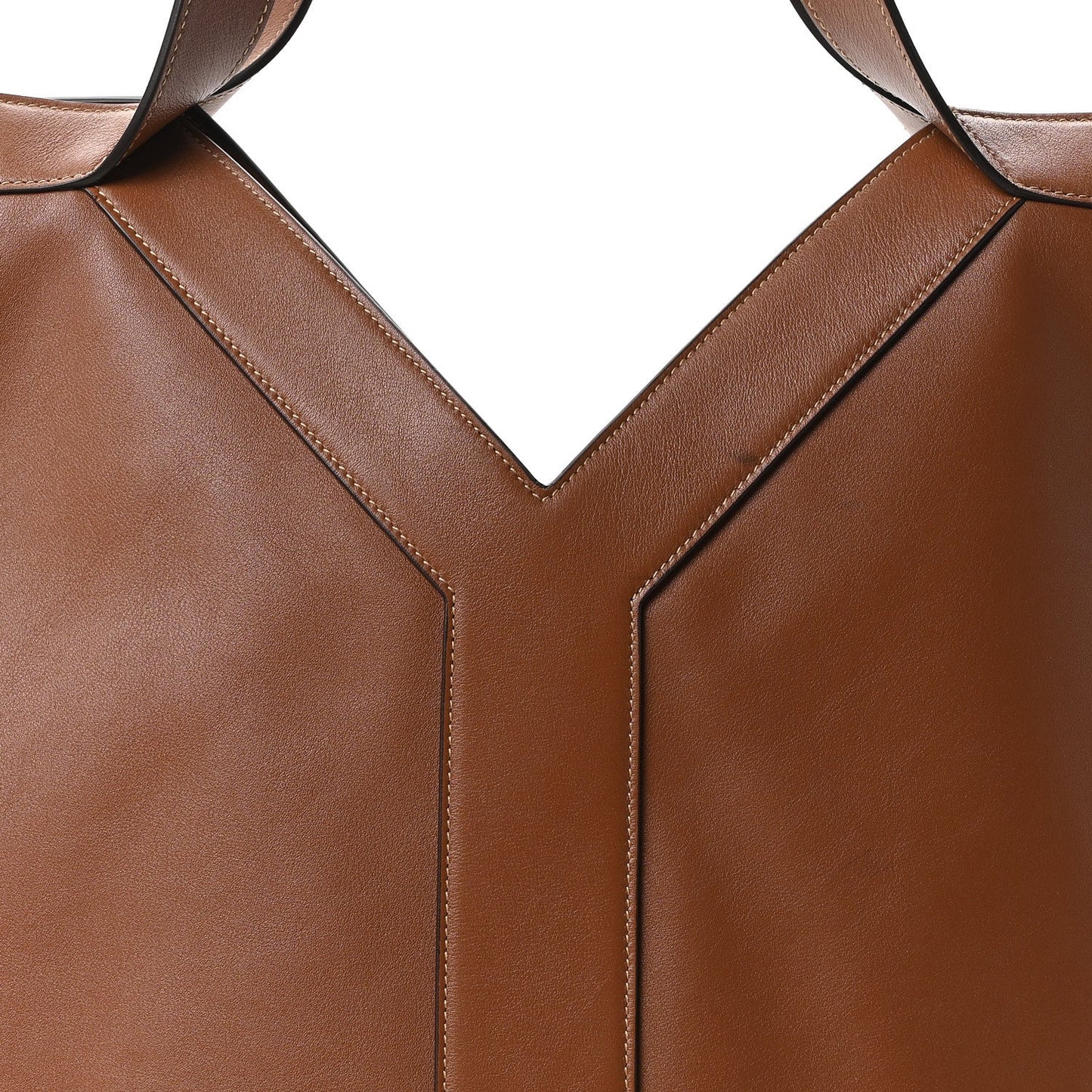 Santorini Lux Calfskin Y Drawstring Tote Brick