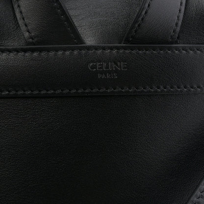 Celine calfskin Bonnie backpack interior panel with 'CELINE PARIS' stamp.