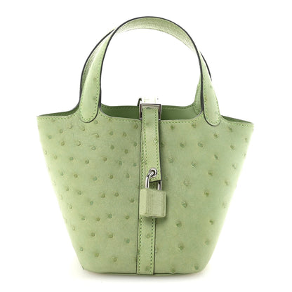 Ostrich Micro Picotin Lock Vert Criquet