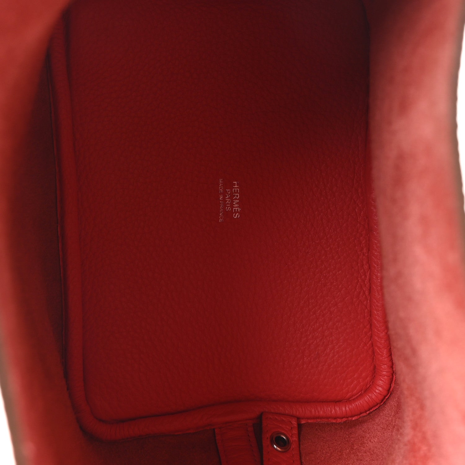 Taurillon Clemence Picotin Lock 18 PM Red Leather Tote