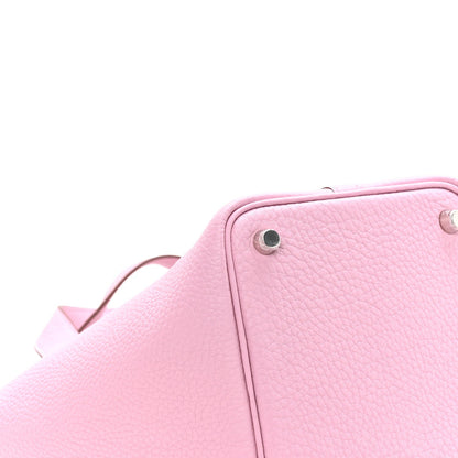 Taurillon Clemence Picotin Lock 18 PM Handbag in Rose Sakura