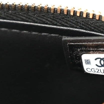 Chanel Black Caviar Quilted Leather Slim Vanity With Gold Chain - NEESTRA