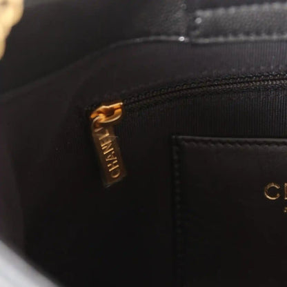 Chanel Black Shiny Caviar Hobo Bag With Brushed Gold Hardware - NEESTRA