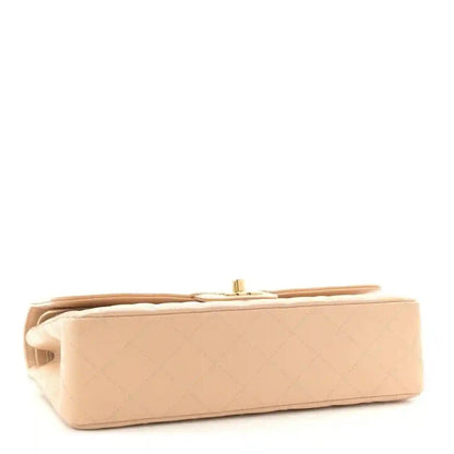 Chanel Caviar Quilted Medium Double Flap Bag in Beige - NEESTRA