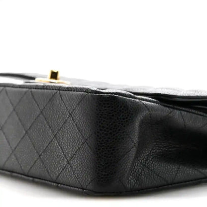 Chanel Caviar Quilted Medium Double Flap Bag in Black - NEESTRA