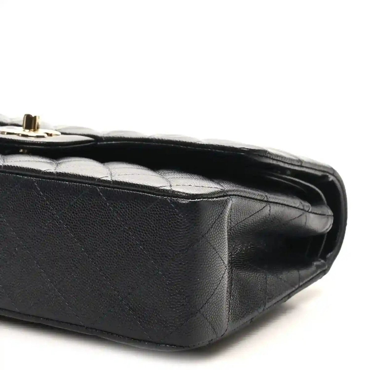 Chanel Caviar Quilted Medium Double Flap Bag in Navy Blue - NEESTRA