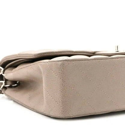 Chanel Caviar Quilted Medium Double Flap Bag in Taupe - NEESTRA