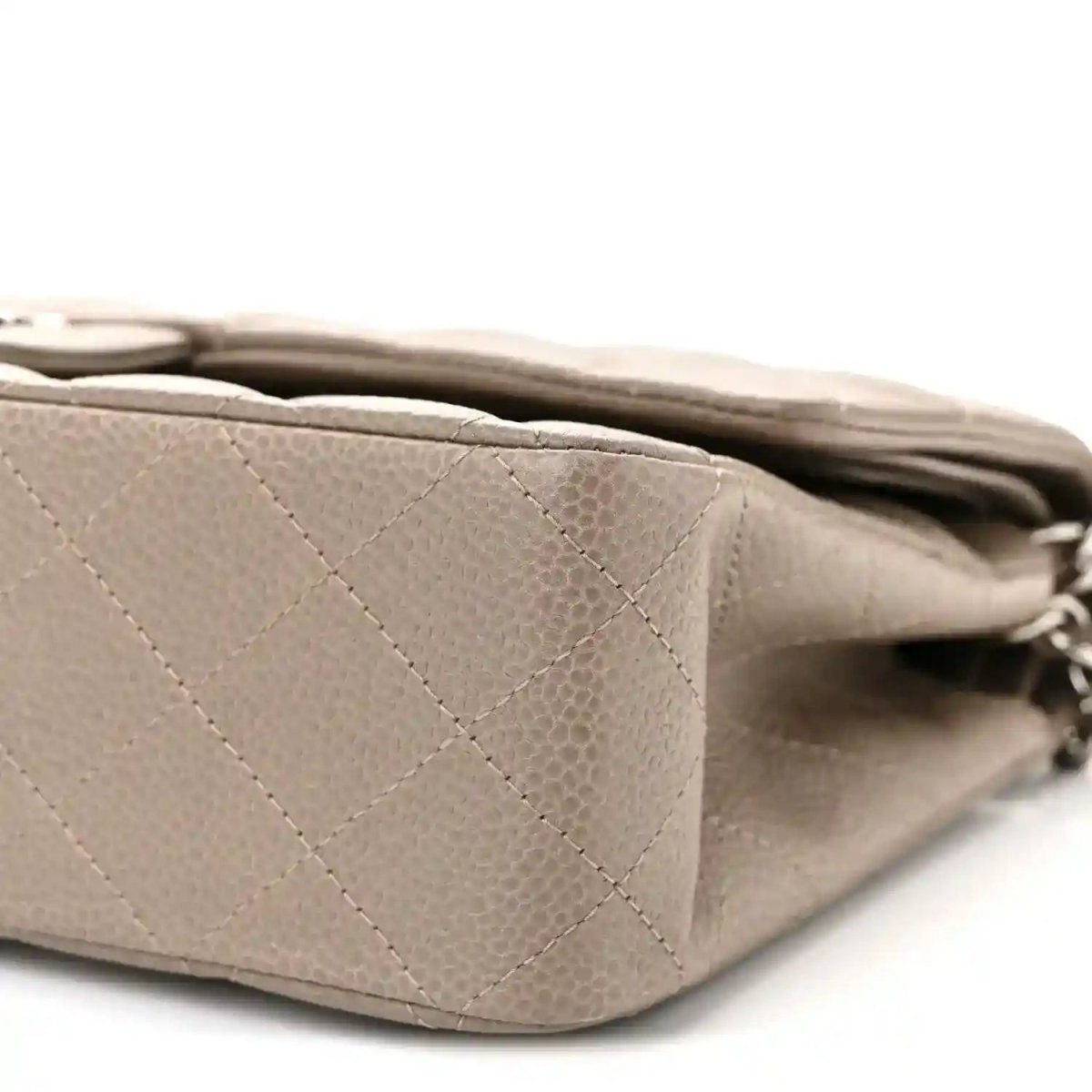 Chanel Caviar Quilted Medium Double Flap Bag in Taupe - NEESTRA