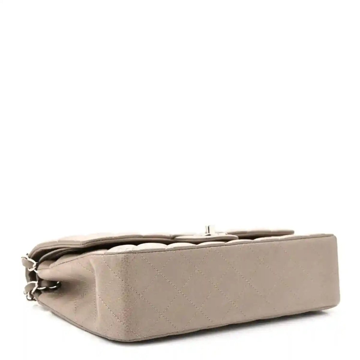 Chanel Caviar Quilted Medium Double Flap Bag in Taupe - NEESTRA