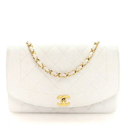Chanel Caviar Quilted Medium Single Flap Bag in White - NEESTRA