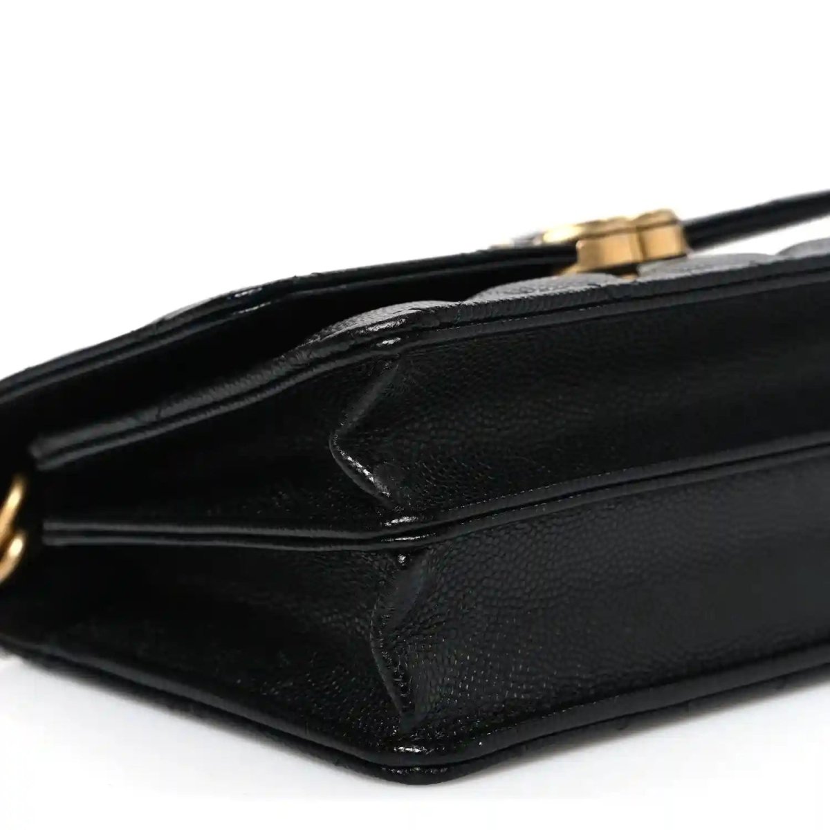 Chanel Caviar Quilted Mini Bracelet On Chain Wallet Black - NEESTRA