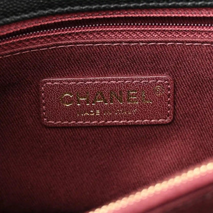 Chanel Caviar Quilted Small Coco Handle Flap Bag Black - NEESTRA