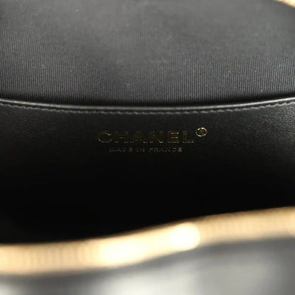 Chanel CC In Love Large Heart Bag in Black Lambskin - NEESTRA