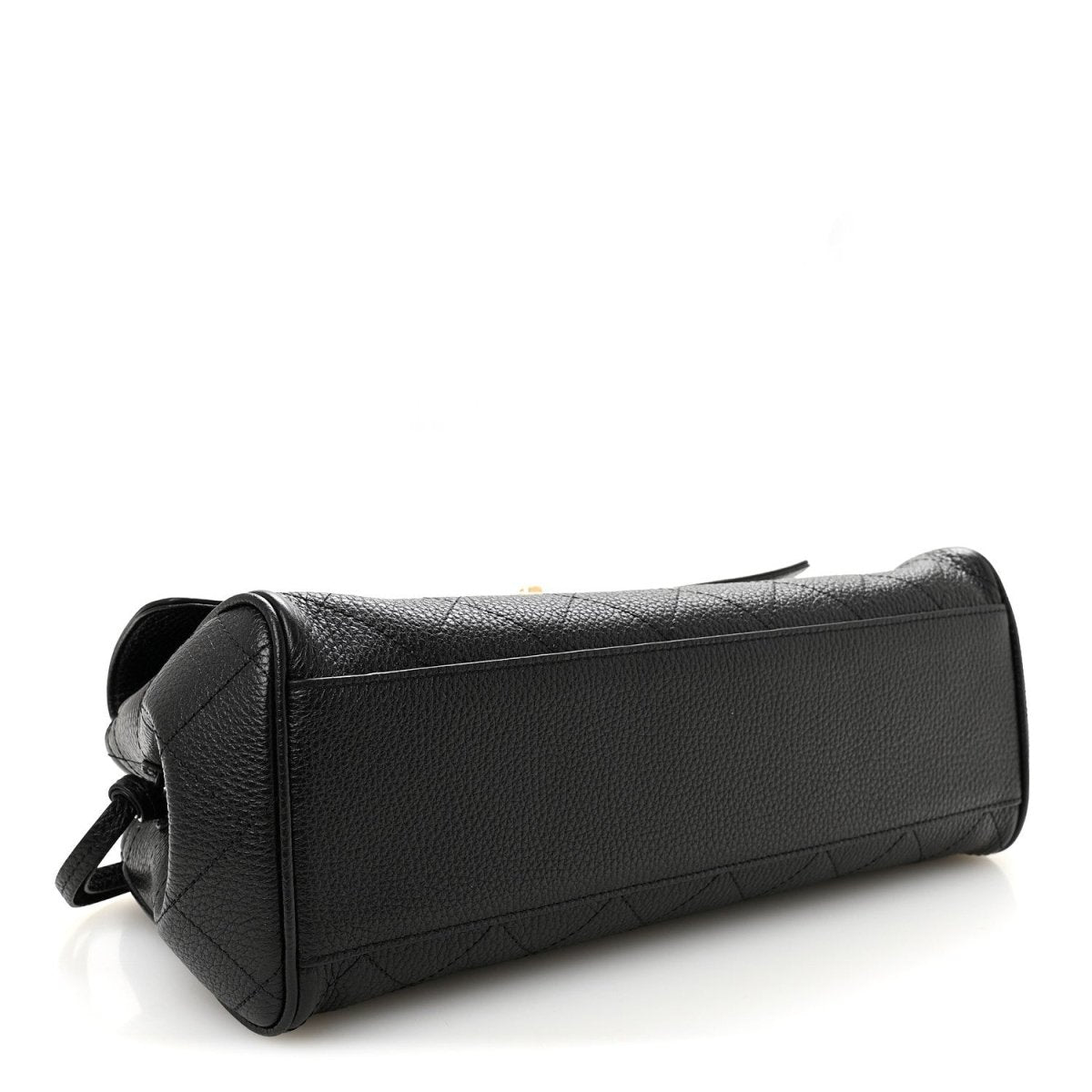 Chanel Grained Calfskin Stitched Urban Essentials Small Shopping Bag Black - NEESTRA